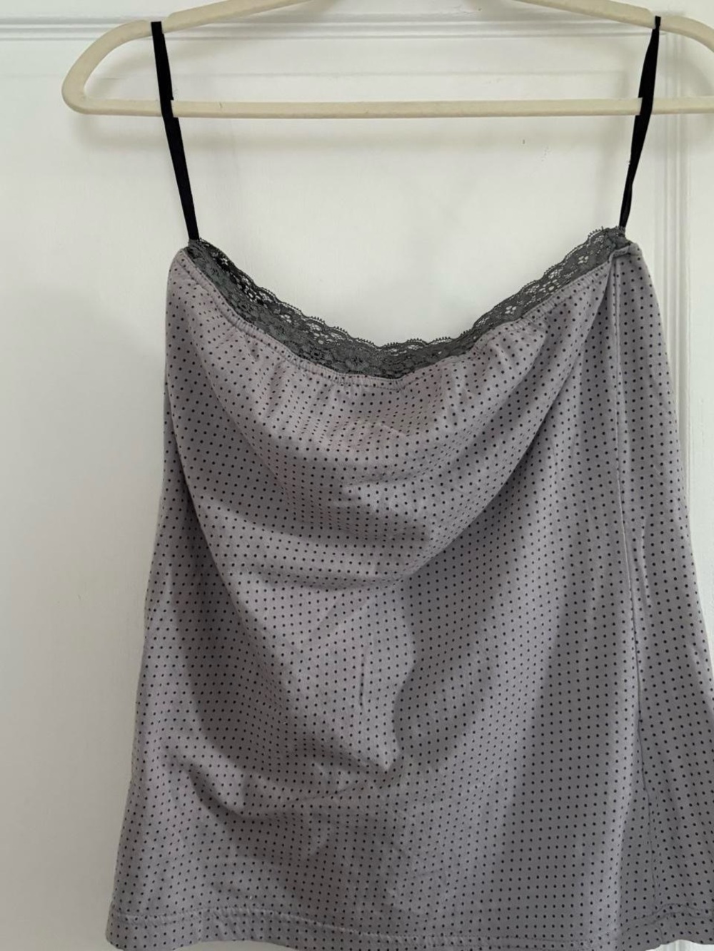 vintage 90's y2k tube top lace polka dot - Picture 3 of 6